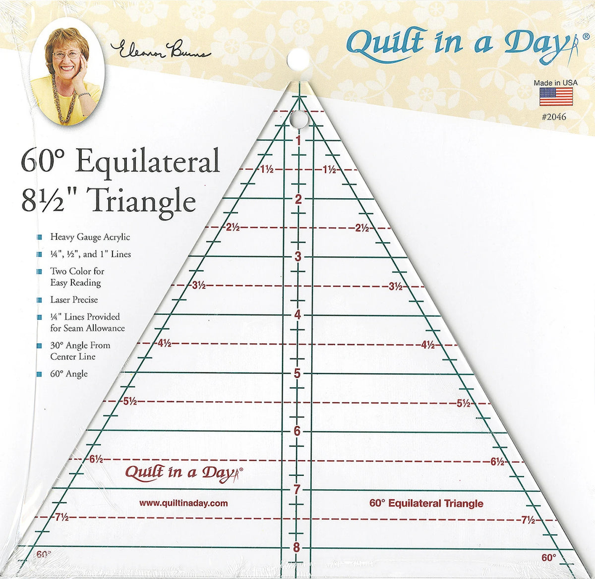 60 Degree Equilateral 8.5" Triangle