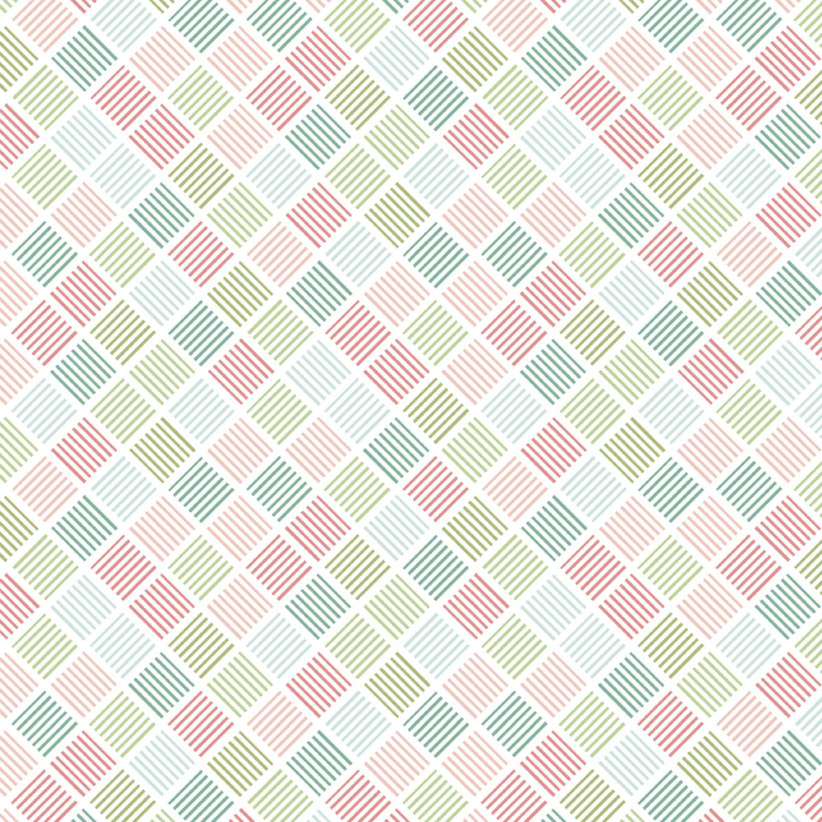 Juliette - White / Multi Diagonal Stripes