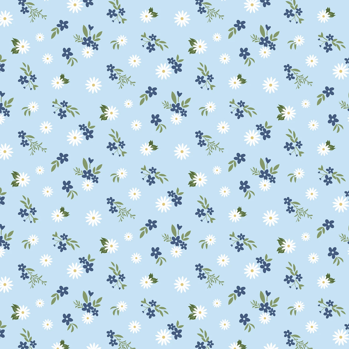 Summertime Daydreams - Light Blue Floral Mix