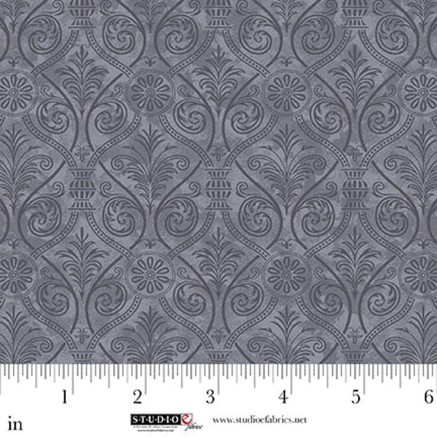 Farmhouse Fixer Upper - Charcoal Damask
