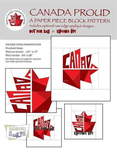 Canada Proud - Paper Piece block pattern