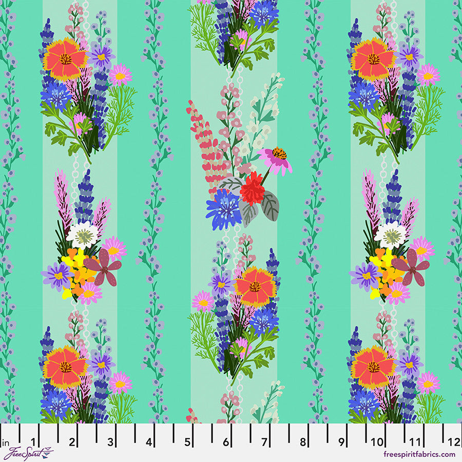 Floral Fiesta - Floral Fusion - Aqua