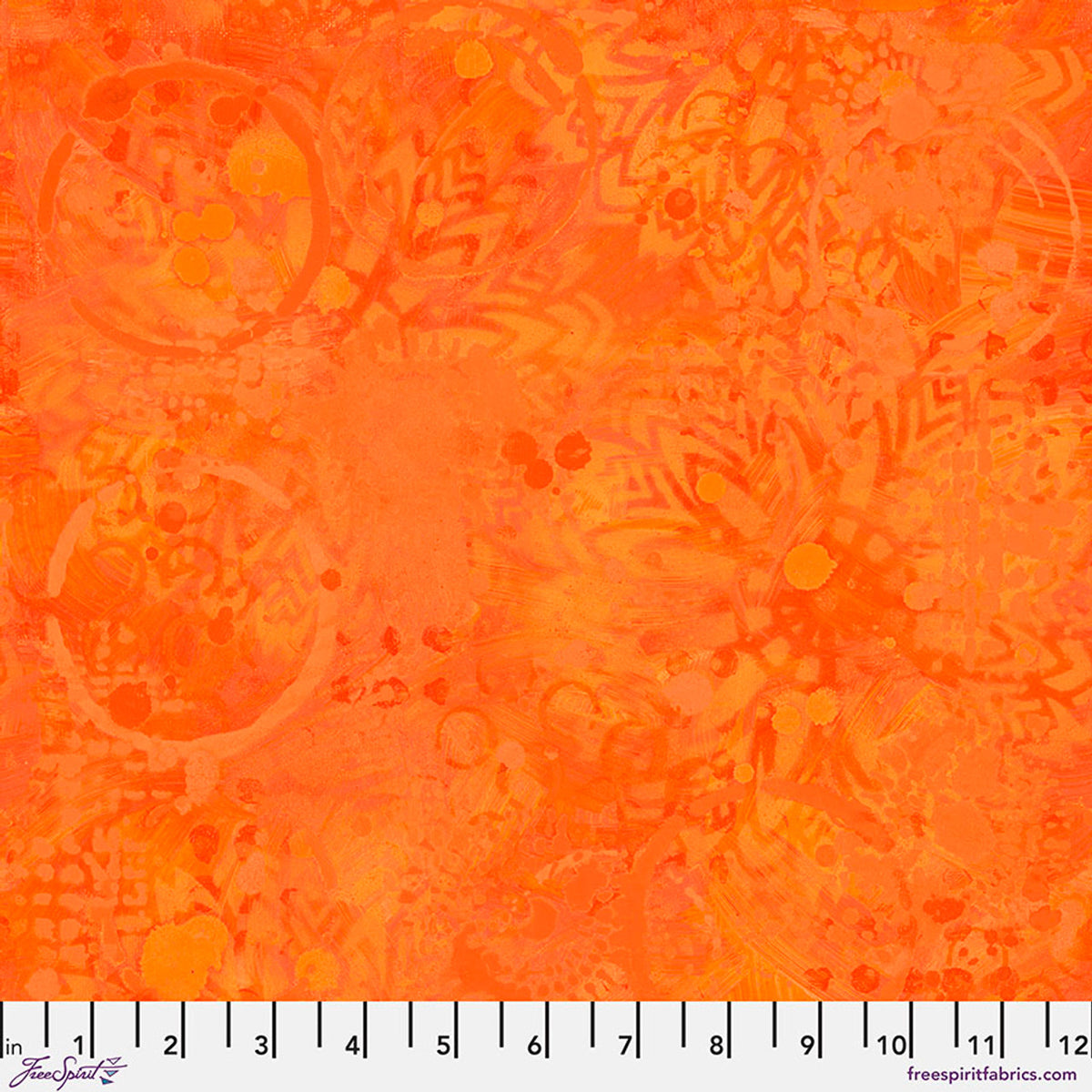 Textures - Tonal Graffiti Orange