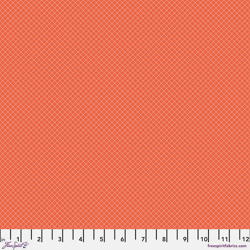 Tula Pink - On the Grid - SALMON