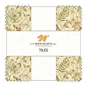 Northcott - Stonehenge Organics Tiles - 10" Squares
