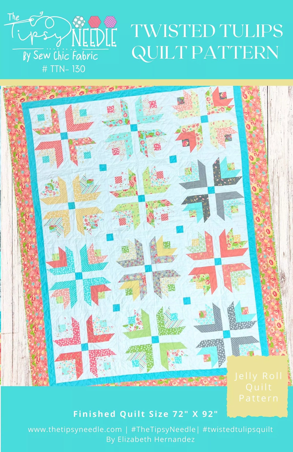 Twisted Tulip Quilt Pattern