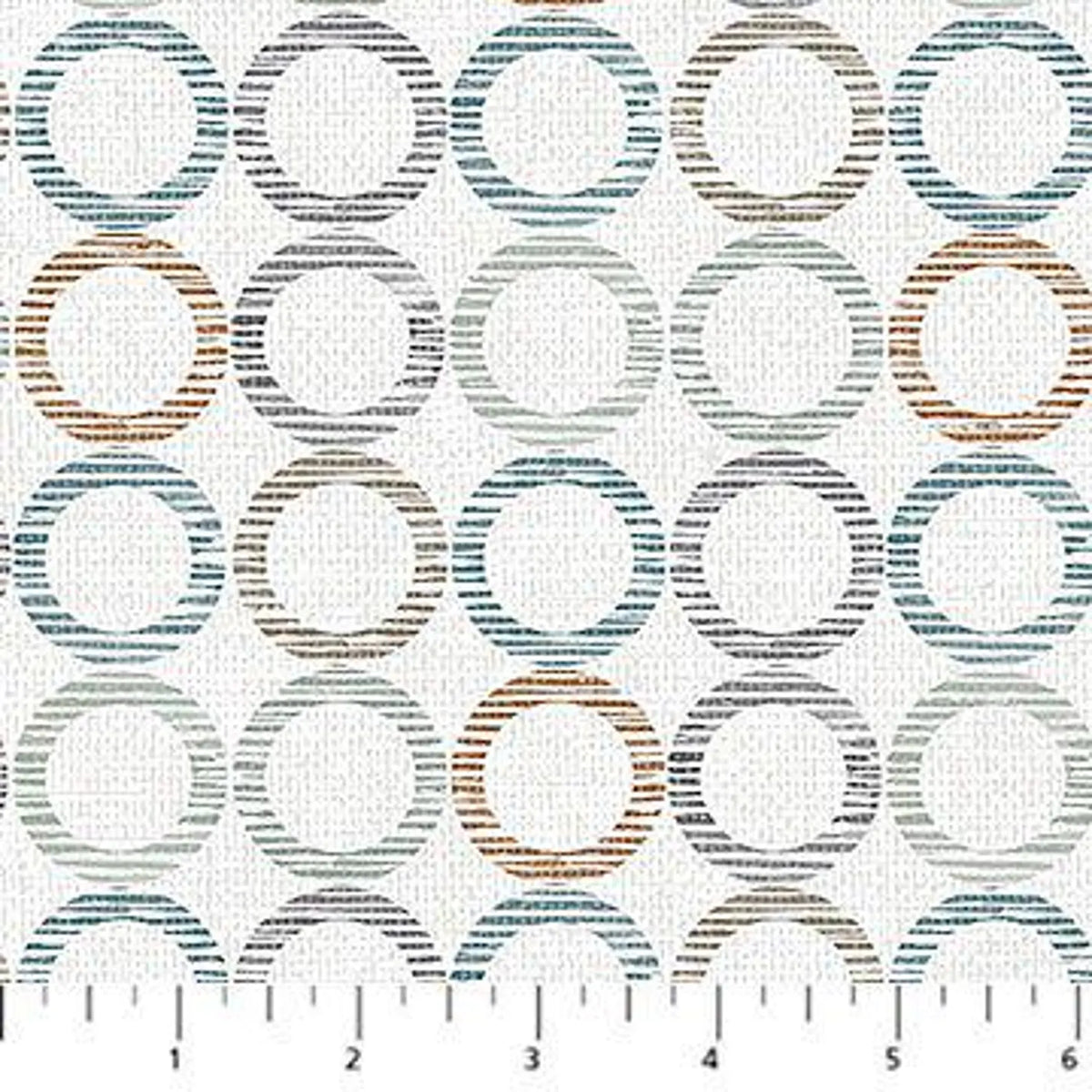 Dots and Dashes - Gray Rust - Flannel