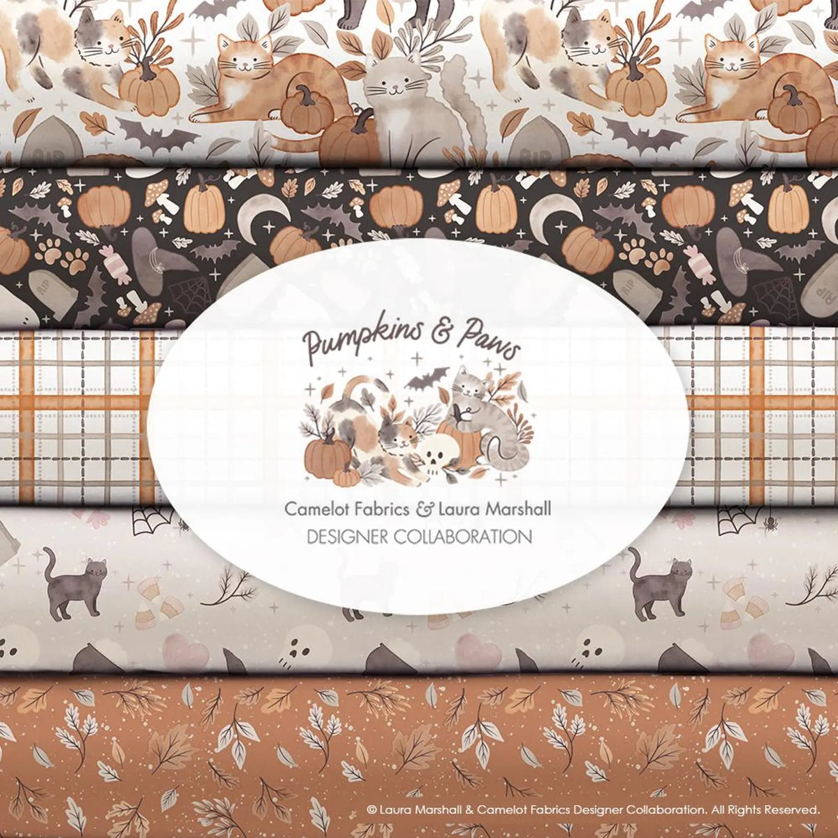 Pumpkins and Paws Collection - Camelot Fabrics