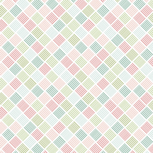 Juliette - White / Multi Diagonal Stripes