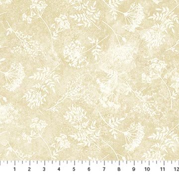 Northcott - Stonehenge Organics - Floral Toss - Beige