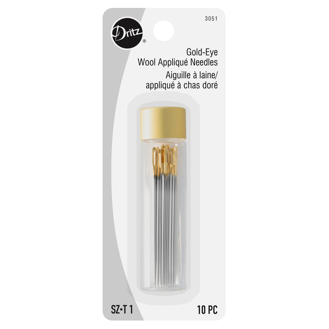 Dritz Gold-Eye Wool Applique Needles