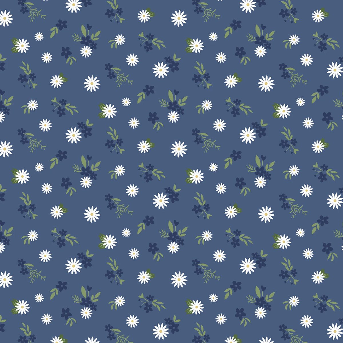 Summertime Daydream - Navy Floral Mix