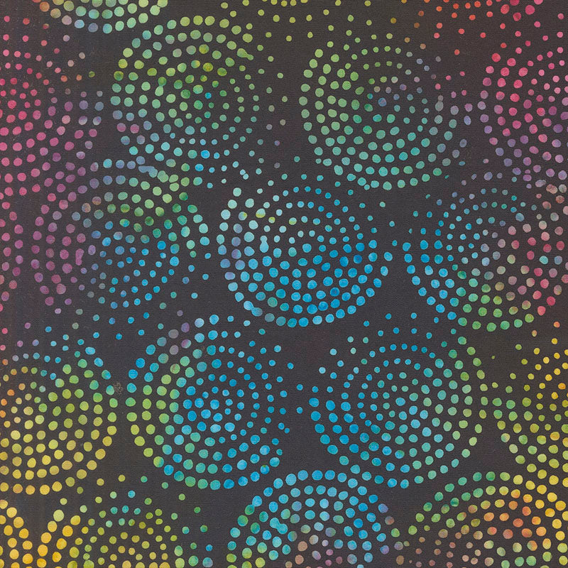 Echo Batiks By Moda – Rainbow Midnight Swirl