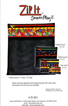 Zip It Pouches pattern