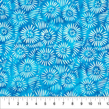 Banyan Batiks - Jasmine Jewels - Turquoise Daisy