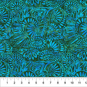 Banyan Batiks - Jasmine Jewels - Artichoke Paisley