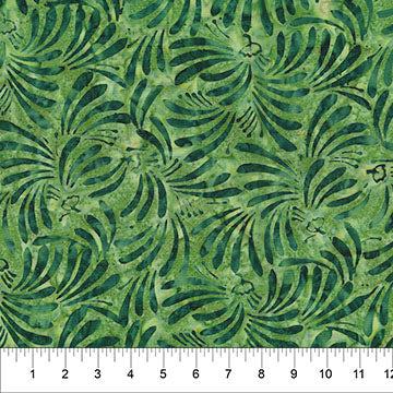 Banyan Batiks - Jasmine Jewels - Olive Paisley