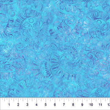 Banyan Batiks - Jasmine Jewels - Ornate Turquoise
