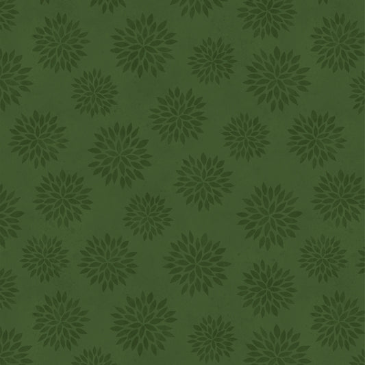 Green Tonal Flowers