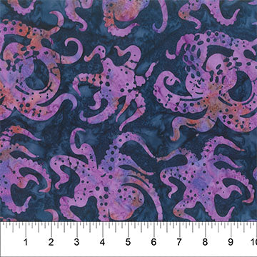 Banyan Batiks - Octopus Oasis - Multi colour
