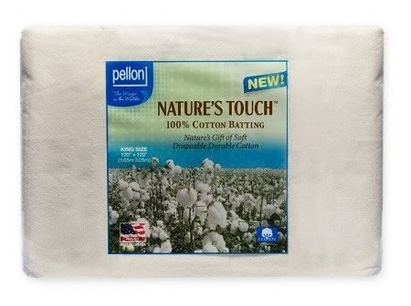 Pellon Natures Touch Batting with Scrim Binder, King Size - 120" x 120"