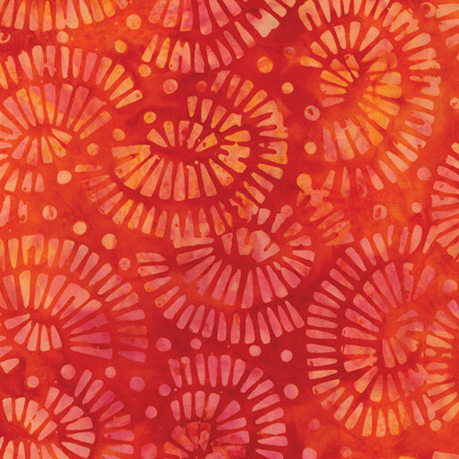 Bali Batik Palettes Summer -  Mosaic Persimmon