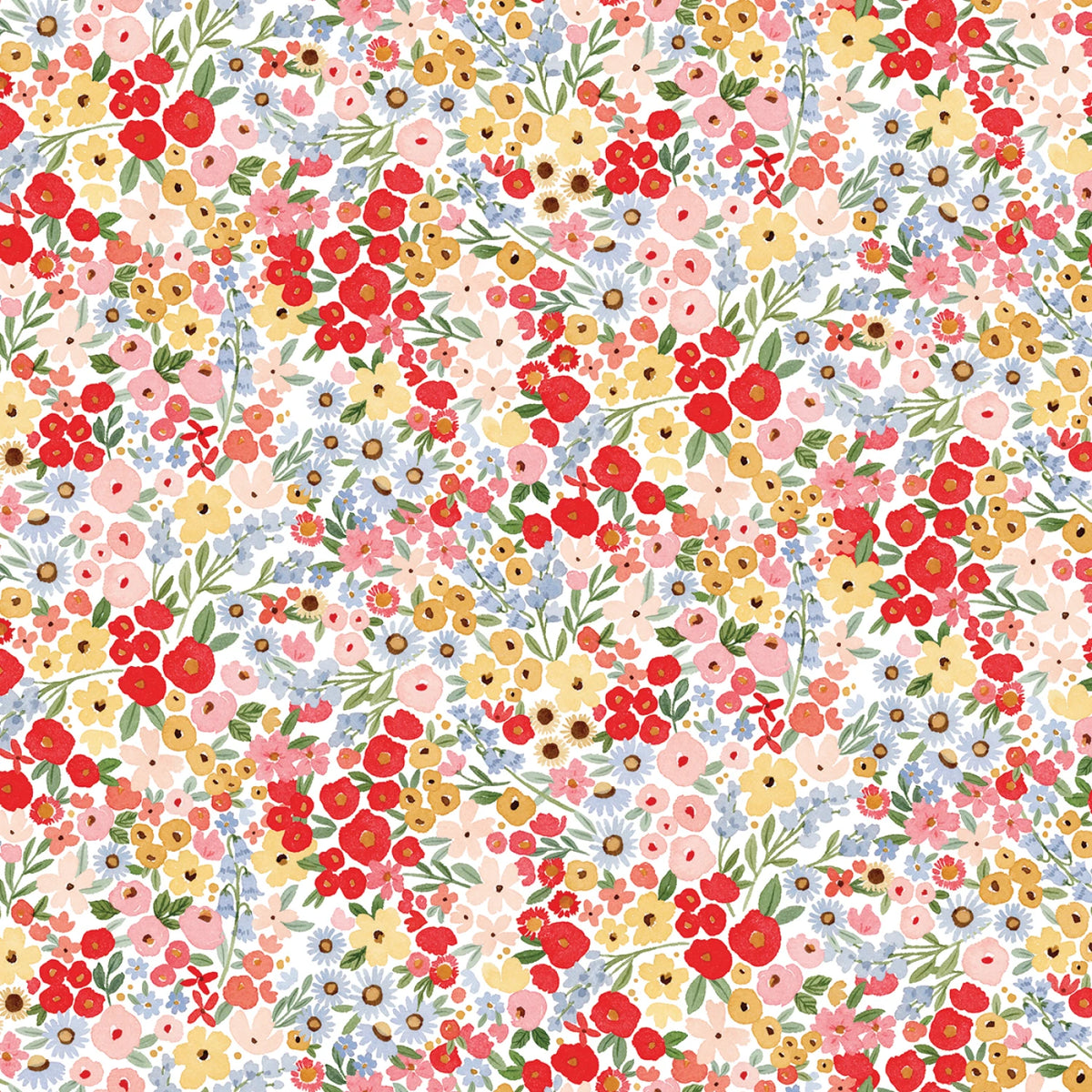 Floral Charms - Happy Ditsy Floral White