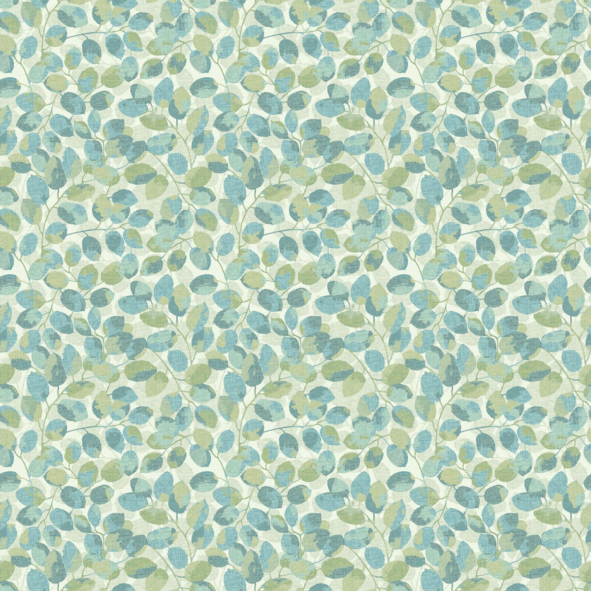 Imprint FLANNEL - Small Leaf Toss - Beige Multi