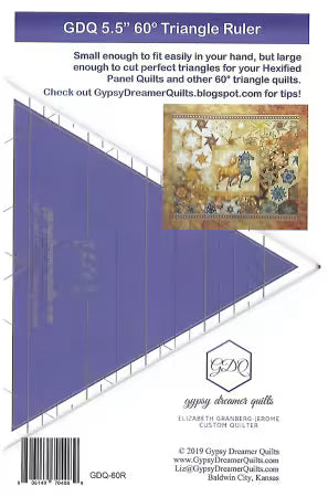 5.5" 60 degree Triangle Ruler