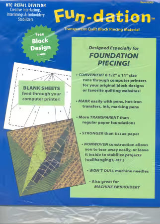 Fun-Dation Transparent Paper-Piecing material