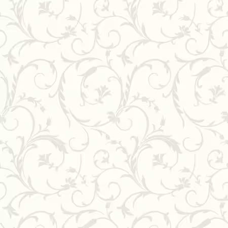 Pearl on Soft White Scroll