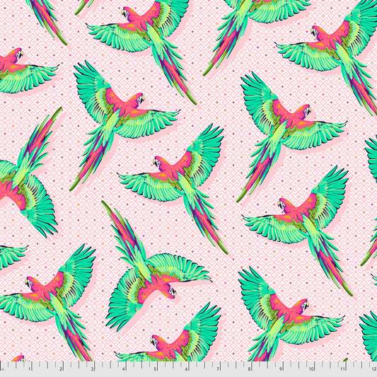 Tula Pink -Macaw  Ya Later - Dragonfruit