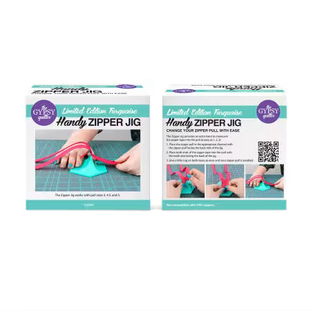 Zipper Jig  - Gypsy Quilter - Turquoise