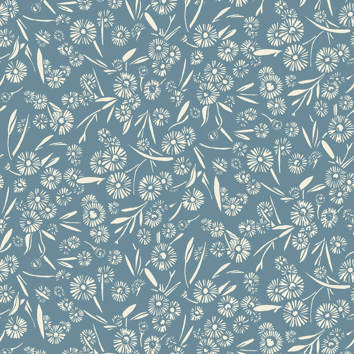 Cottage Flowers - Blue Daisy