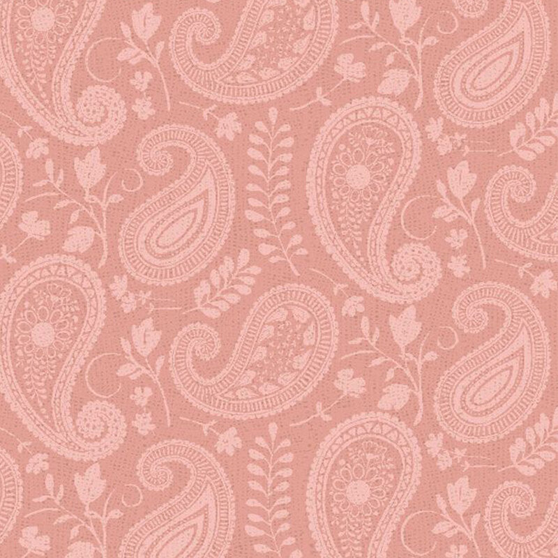 Daisy Days - Pink Tonal Paisley