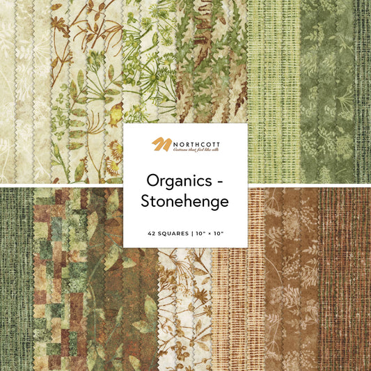 Northcott - Stonehenge Organics Tiles - 10" Squares