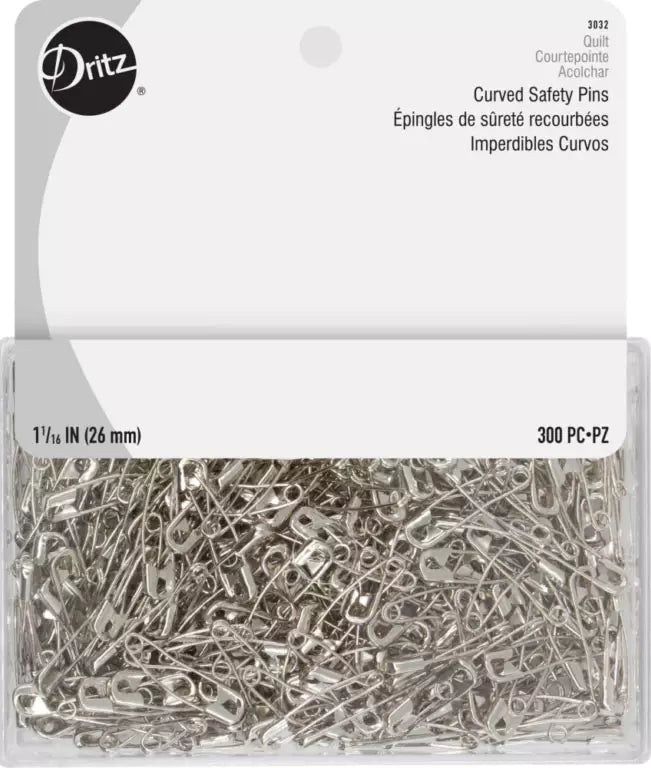 Dritz Curved Safety Pins - 300 ct