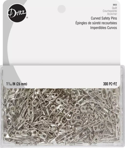 Dritz Curved Safety Pins - 300 ct