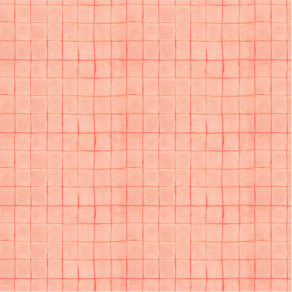 Salmon Drawn Plaid